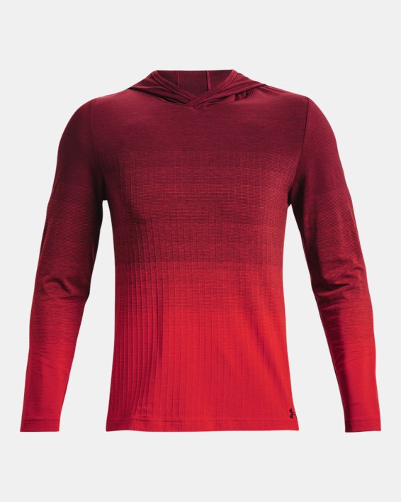 Sudadera con capucha UA Seamless Lux para hombre, Red, pdpMainDesktop image number 4